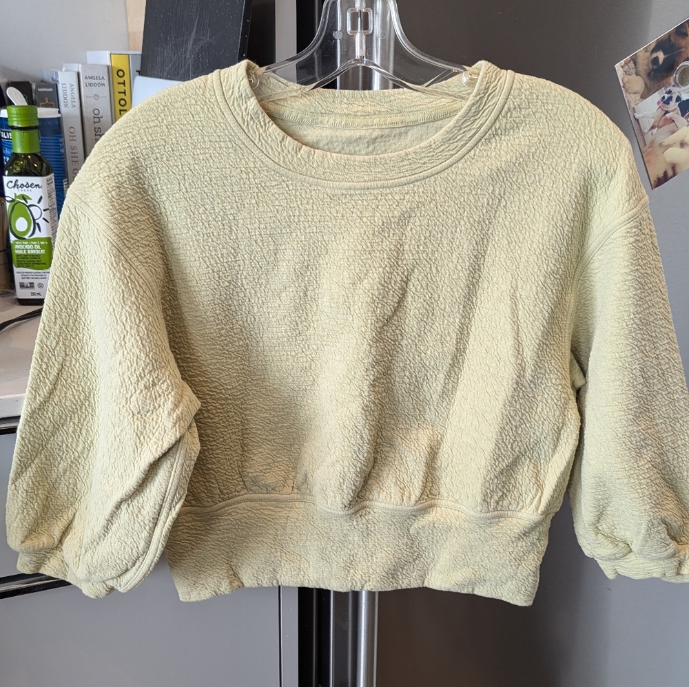 Lululemon Textured Crewneck Top Size 2